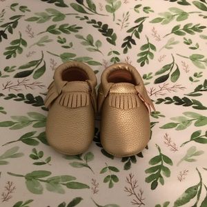 Sweet N Swag Gold Baby Mocs